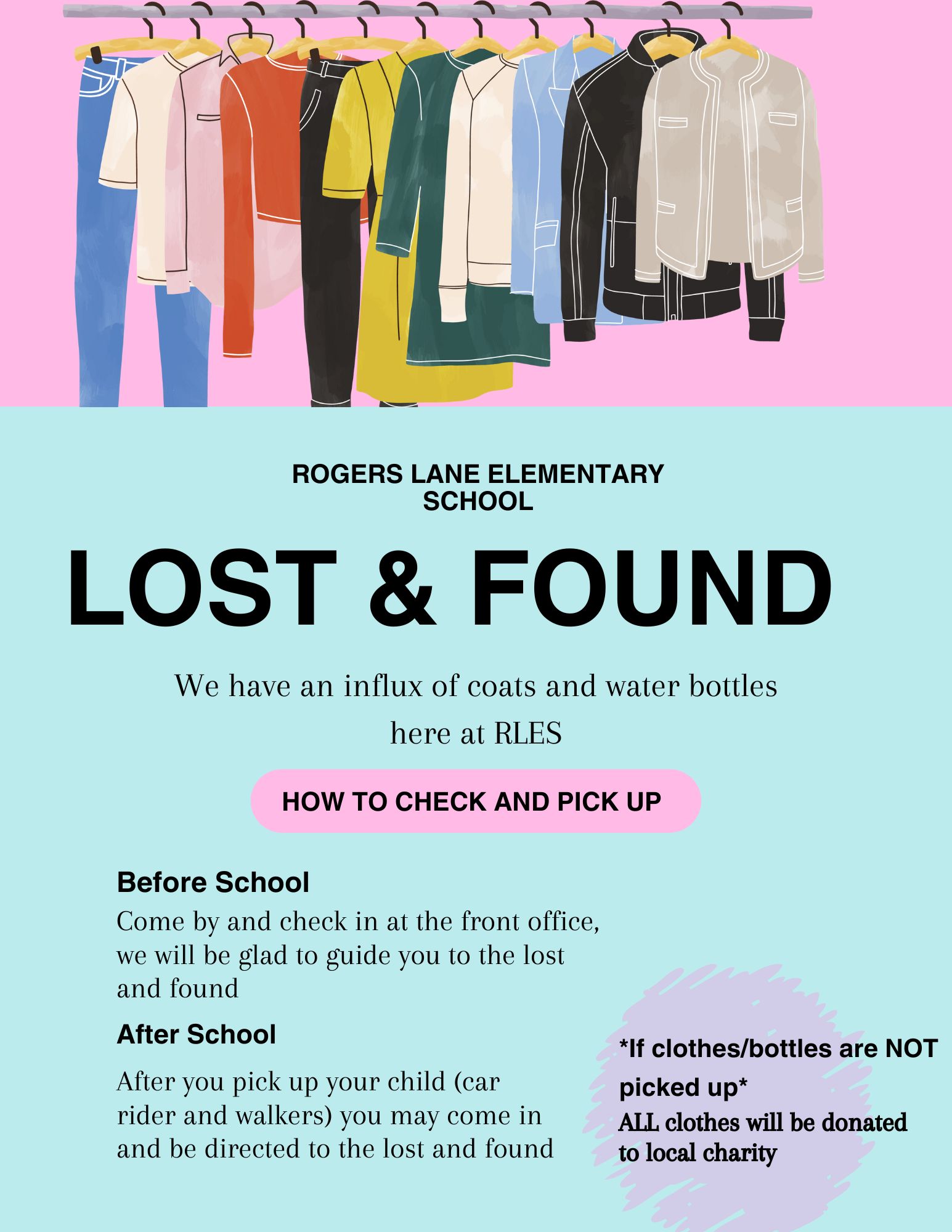 A poster for a schoolDescription automatically generated